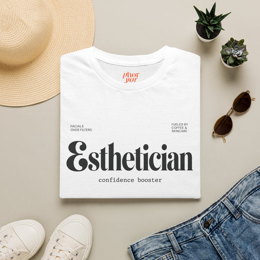 Esthetician Shirt from Phoryor Skin, front view
