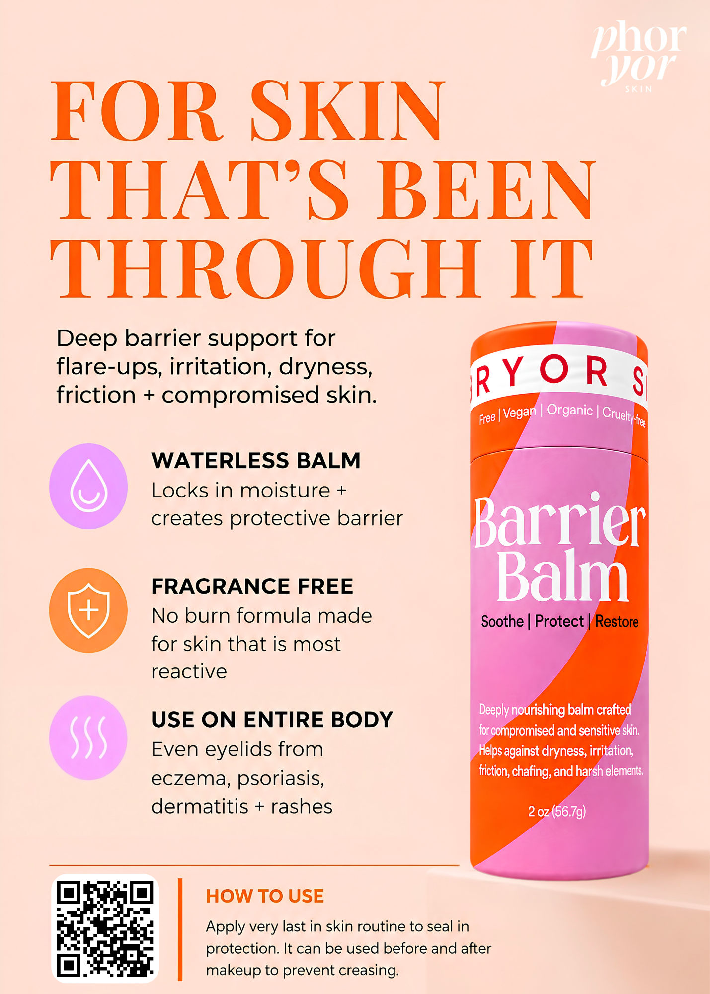 Barrier Balm – For flare-ups, eczema + cracked skin