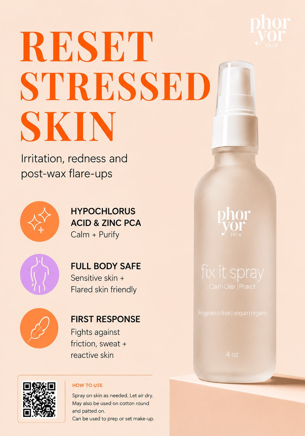 Fix It Spray – For irritation, bumps + post-wax skin